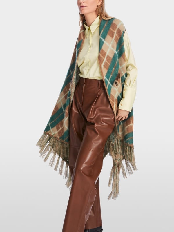 Marc Cain Karo-Cape Knitted in Germany Outlet