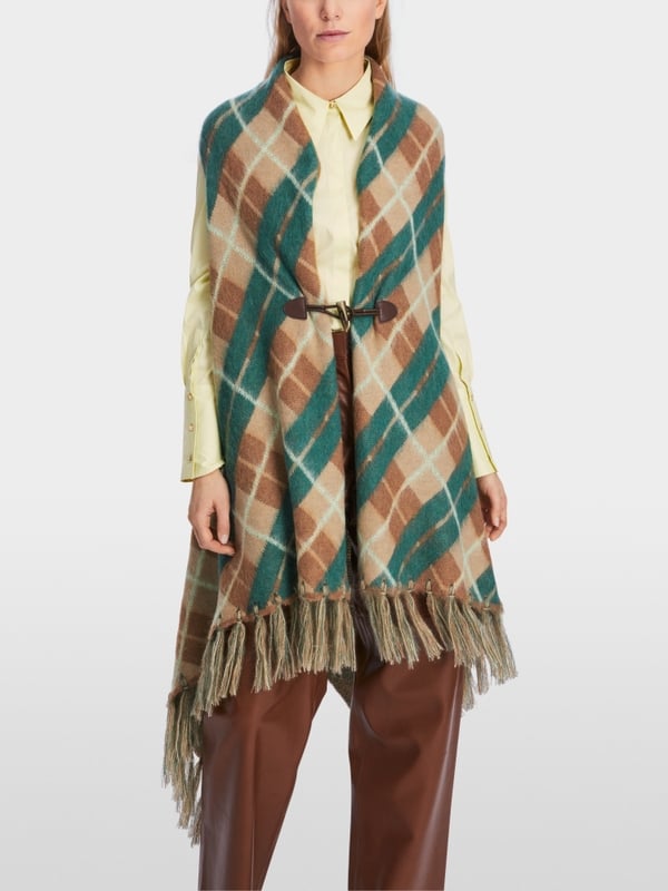 Marc Cain Karo-Cape Knitted in Germany Outlet