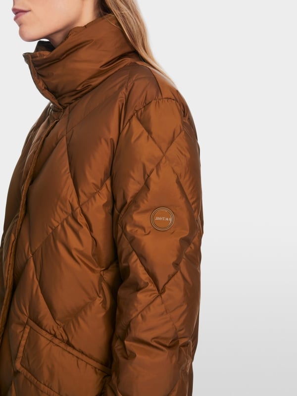 Marc Cain Steppmantel mit floralem Muster Flash Sale