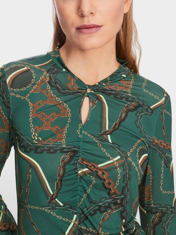 Marc Cain T-Shirt im Ketten-Print Vatertagsangebot
