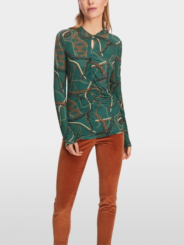 Marc Cain T-Shirt im Ketten-Print Vatertagsangebot