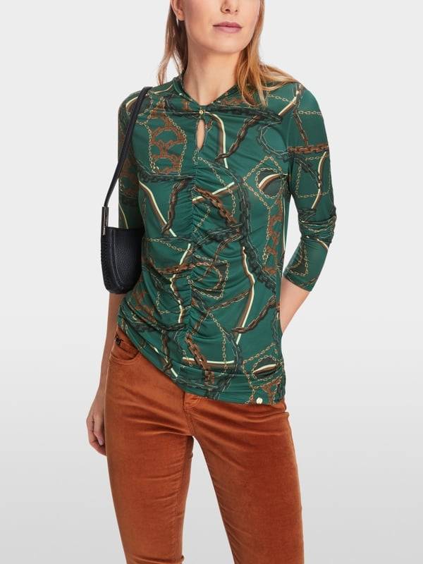 Marc Cain T-Shirt im Ketten-Print Vatertagsangebot