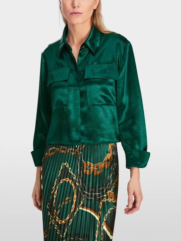 Marc Cain Samtige Bluse Jubiläumsangebot