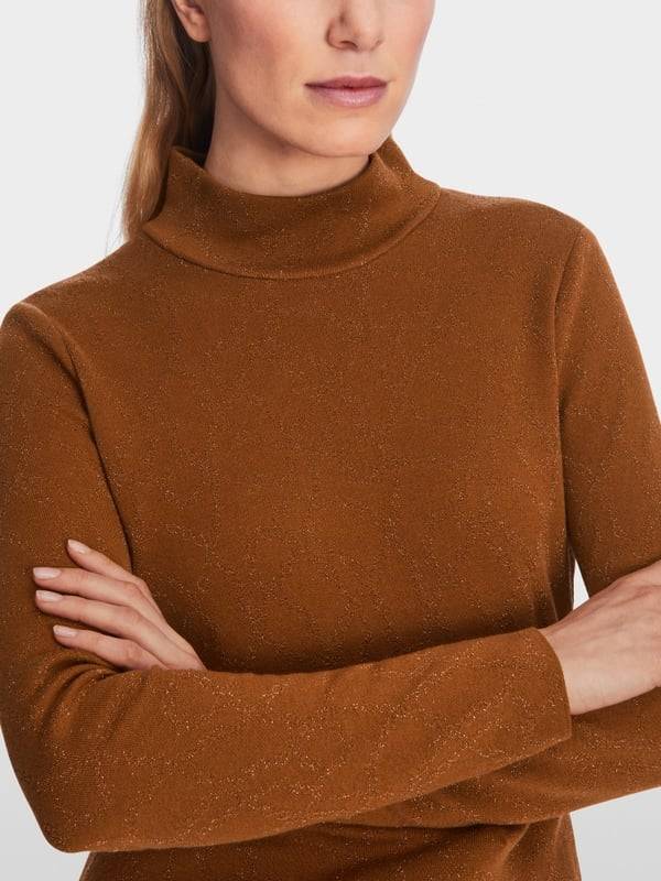 Marc Cain Sweater "Rethink Together" mit Lurex Kostenlose Rückgabe