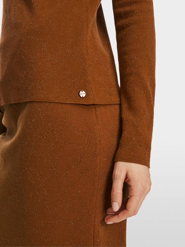 Marc Cain Sweater "Rethink Together" mit Lurex Kostenlose Rückgabe