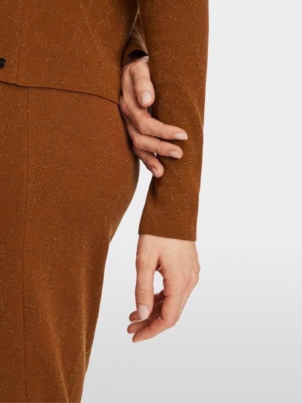 Marc Cain Sweater "Rethink Together" mit Lurex Kostenlose Rückgabe