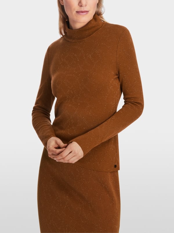 Marc Cain Sweater "Rethink Together" mit Lurex Kostenlose Rückgabe