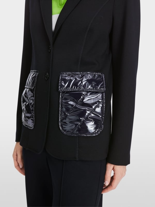 Marc Cain Jersey-Blazer in Materialmix Nur noch ein Tag übrig