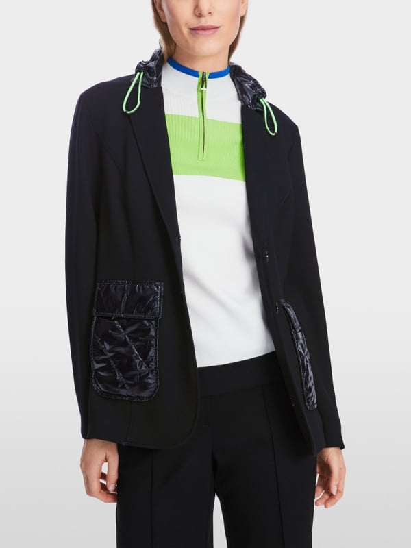 Marc Cain Jersey-Blazer in Materialmix Nur noch ein Tag übrig