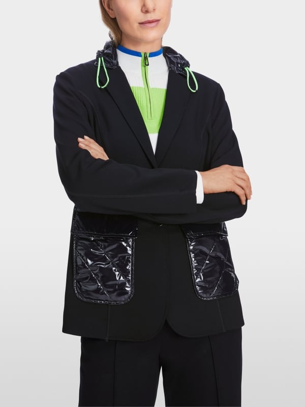 Marc Cain Jersey-Blazer in Materialmix Nur noch ein Tag übrig