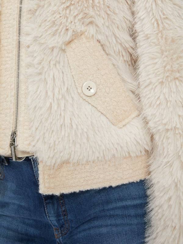 Marc Cain Outdoorjacke in Fun Fur Sonderangebot