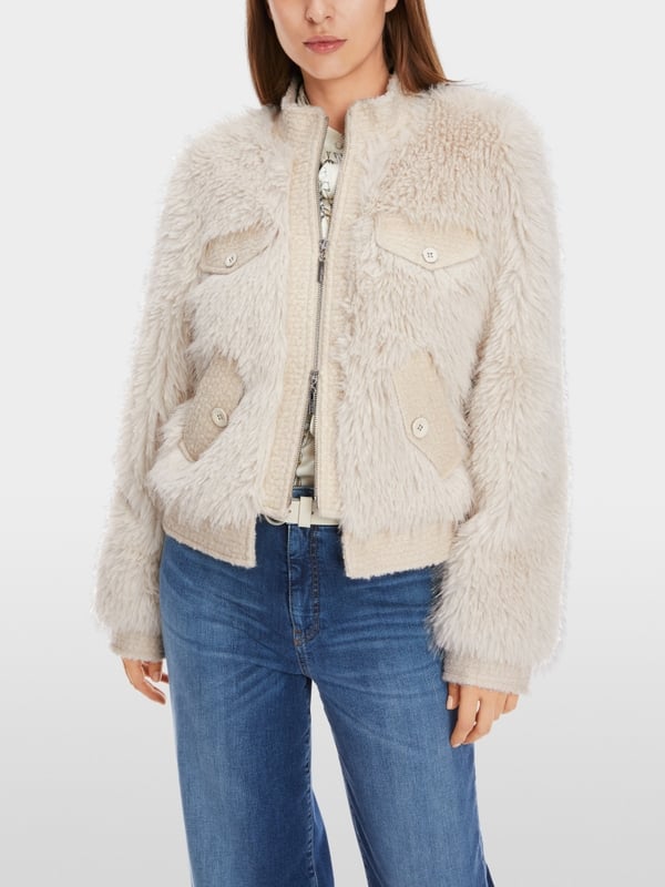 Marc Cain Outdoorjacke in Fun Fur Sonderangebot