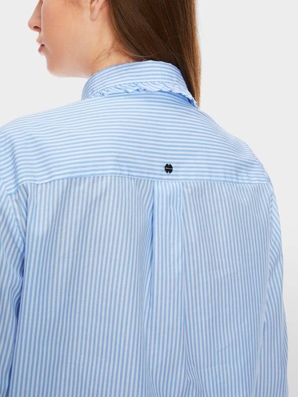 Marc Cain Gestreifte Bluse aus reiner Baumwolle Osterangebot