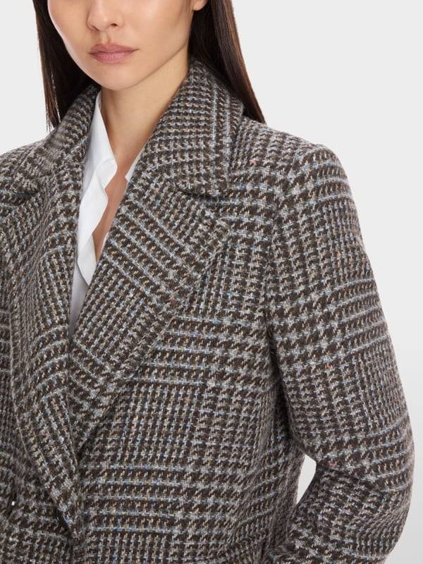 Marc Cain Langer Blazer-Mantel in Vintage-Karo Heißer Verkauf