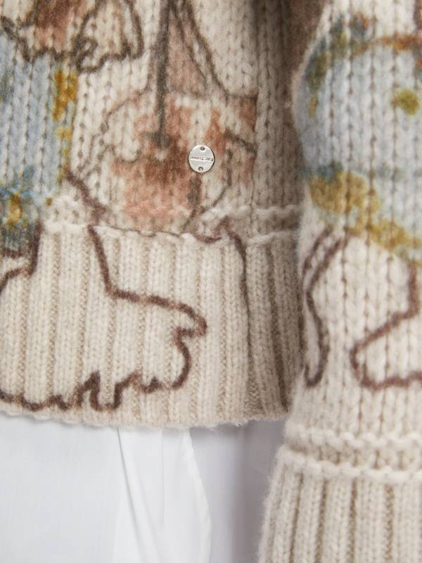 Marc Cain Sweater mit Print - Knitted in Germany Top Angebot