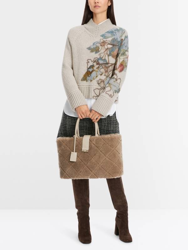 Marc Cain Sweater mit Print - Knitted in Germany Top Angebot
