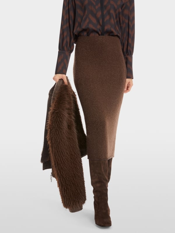 Marc Cain Schmaler Midirock Knitted in Germany Bestseller