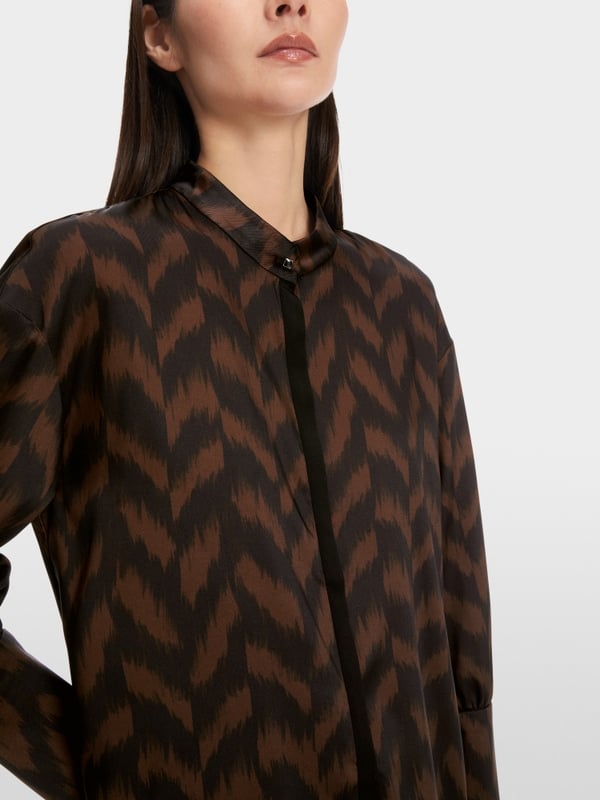 Marc Cain Bluse mit Fischgrat-Dessin Tägliche Deals