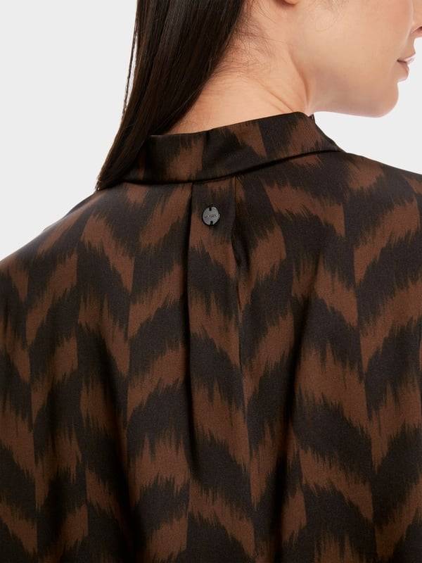 Marc Cain Bluse mit Fischgrat-Dessin Tägliche Deals