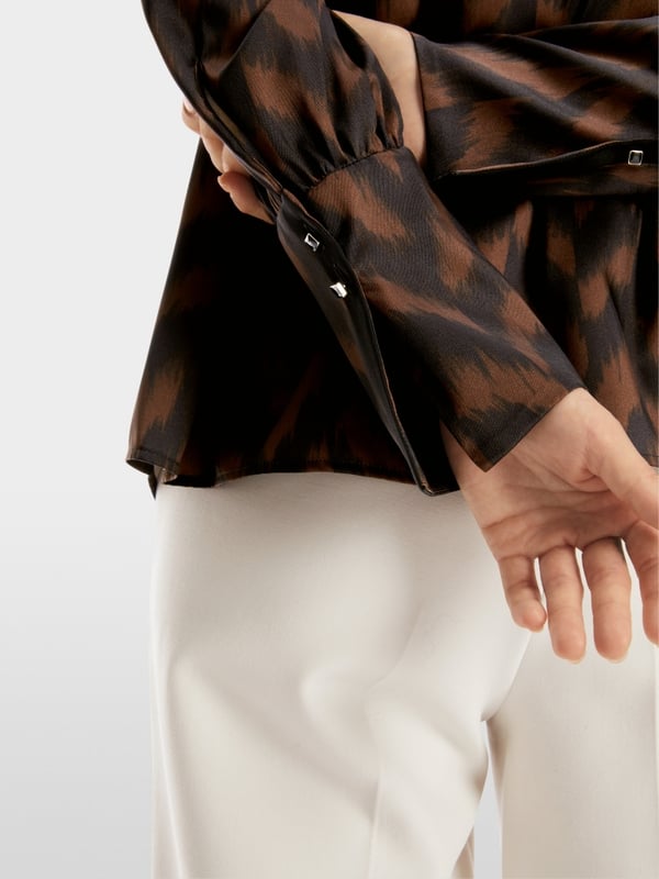 Marc Cain Bluse mit Fischgrat-Dessin Tägliche Deals