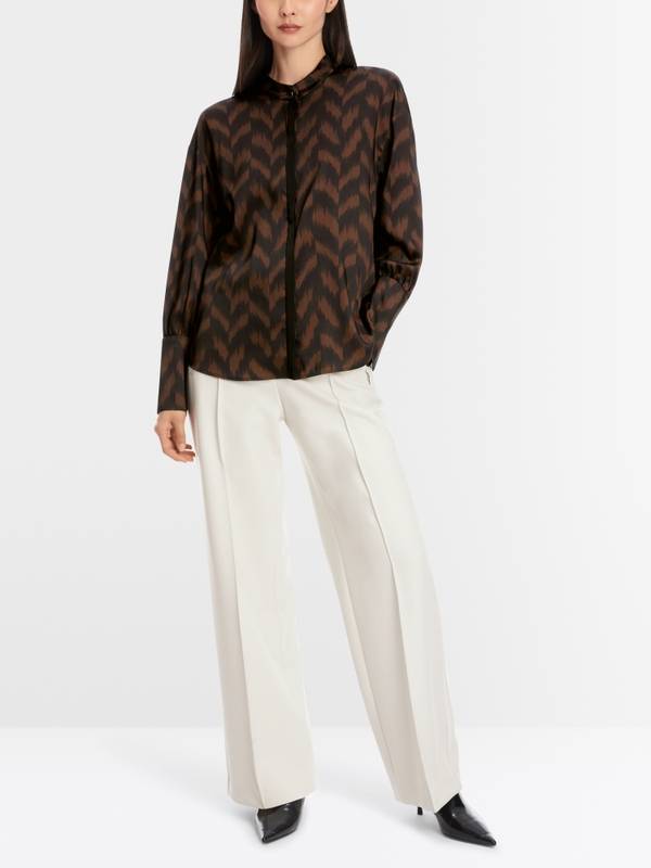 Marc Cain Bluse mit Fischgrat-Dessin Tägliche Deals