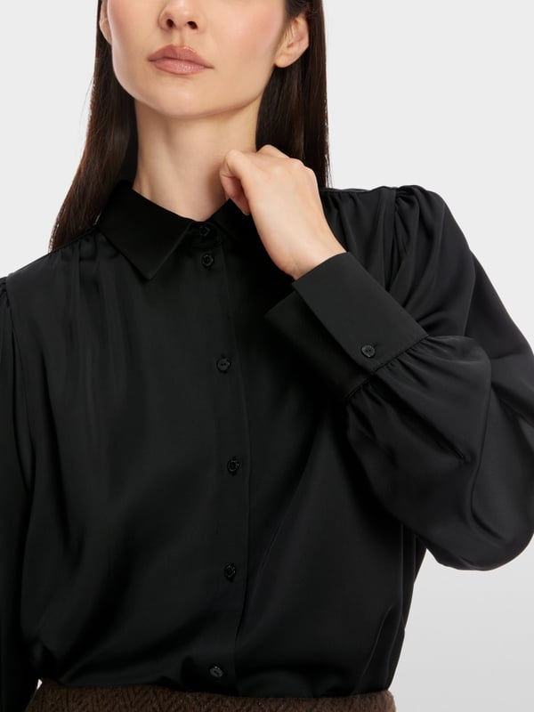 Marc Cain Feminine Hemdbluse mit Kimono-Ärmel Tiefpreis