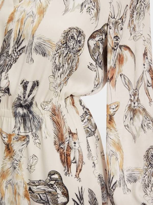 Marc Cain Tailliertes Minikleid mit Print Zeitbegrenzte Promotion