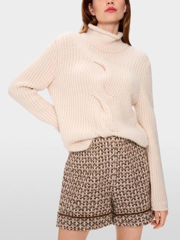 Marc Cain Sweater mit Zopf - Knitted in Germany Super Rabatt