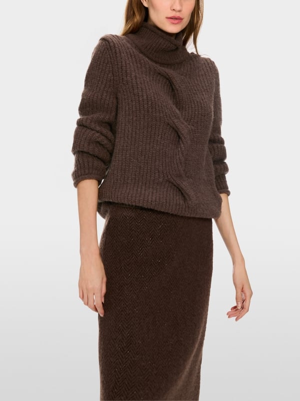 Marc Cain Sweater mit Zopf - Knitted in Germany 50% Rabatt mit kostenlosem Versand