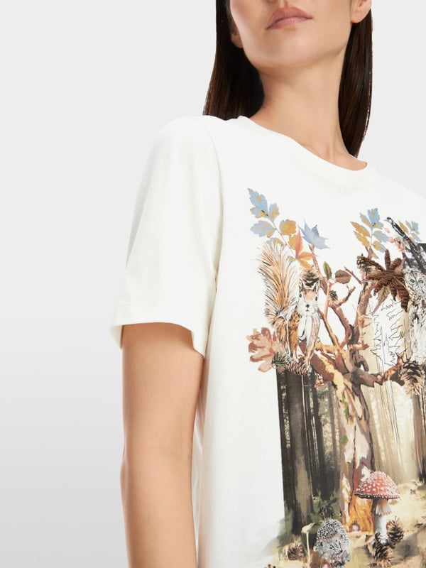 Marc Cain T-Shirt aus Baumwolle "Rethink Together" Im Verkauf