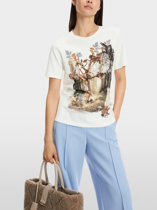 Marc Cain T-Shirt aus Baumwolle "Rethink Together" Im Verkauf