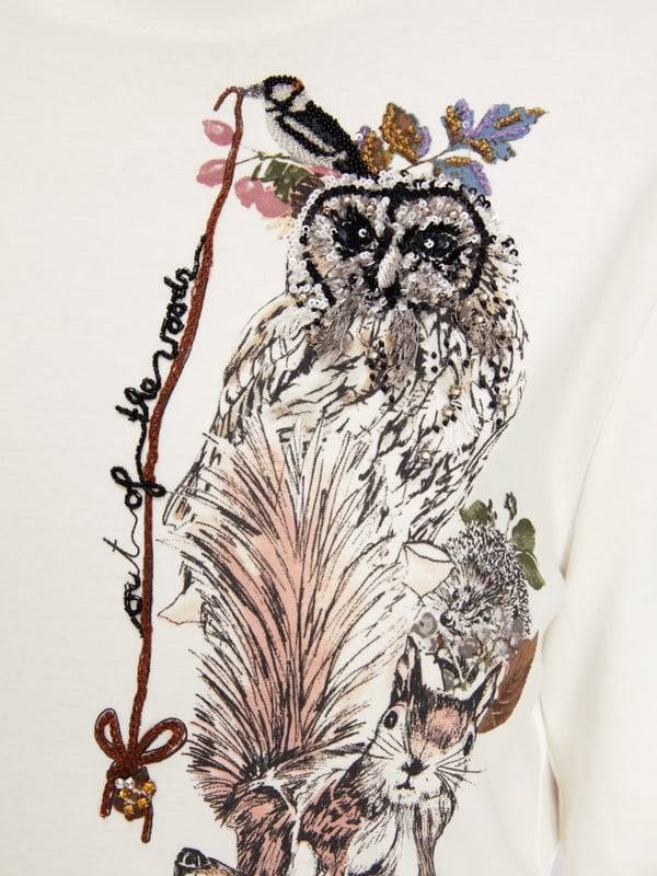 Marc Cain T-Shirt aus reiner Baumwolle Outlet