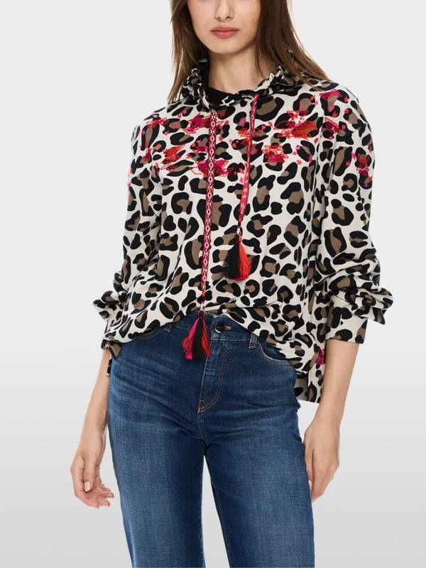 Marc Cain Kapuzen-Sweatshirt in Mustermix Kostenloser Versand international