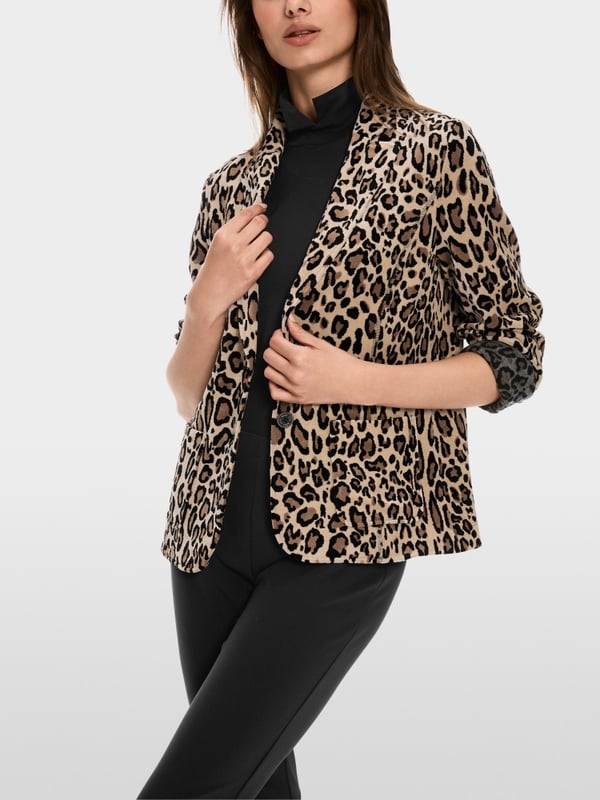 Marc Cain Körpernaher Blazer in Nickisamt Online