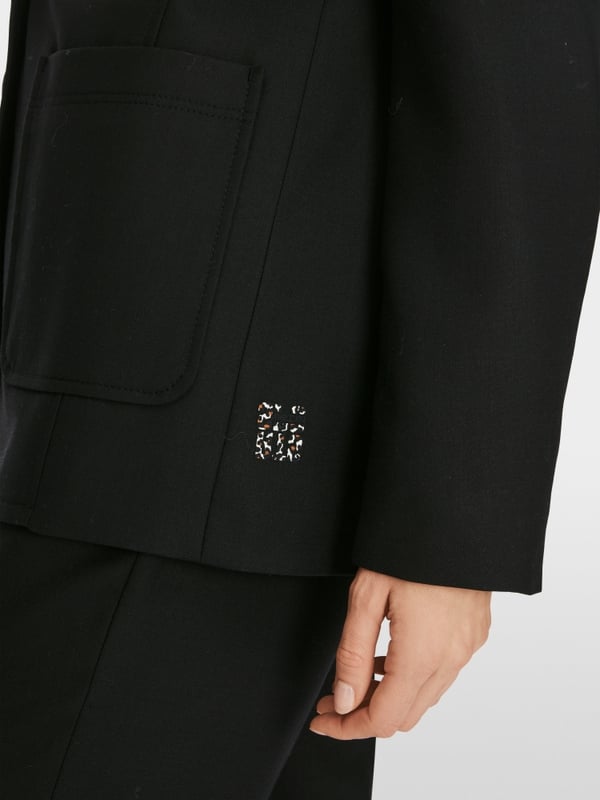 Marc Cain Schmal geschnittener Blazer Rabatt