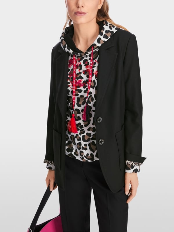 Marc Cain Schmal geschnittener Blazer Rabatt