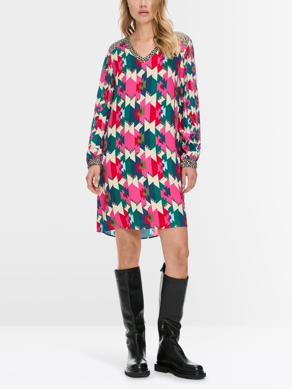 Marc Cain Viskosekleid in Material- und Mustermix Versandkostenfrei