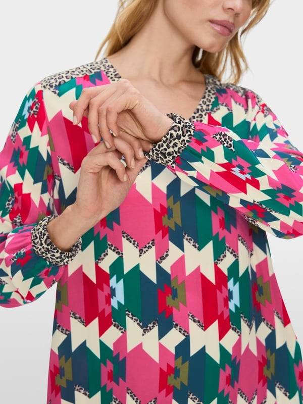 Marc Cain Viskosekleid in Material- und Mustermix Versandkostenfrei