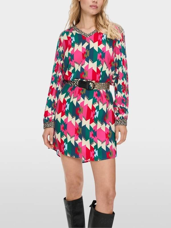 Marc Cain Viskosekleid in Material- und Mustermix Versandkostenfrei