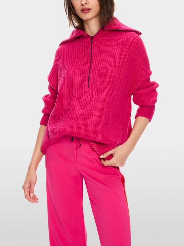 Marc Cain Sweater mit Troyer - Knitted in Germany Begrenztes Angebot