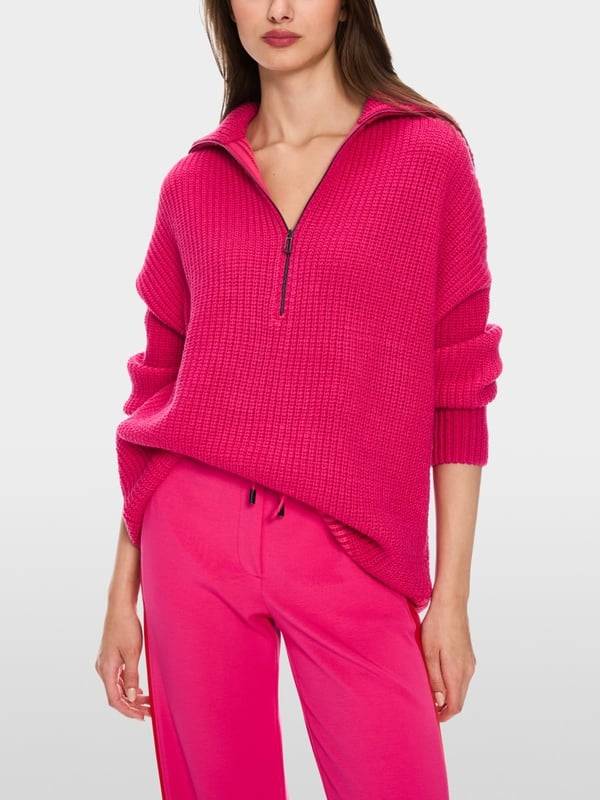 Marc Cain Sweater mit Troyer - Knitted in Germany Begrenztes Angebot