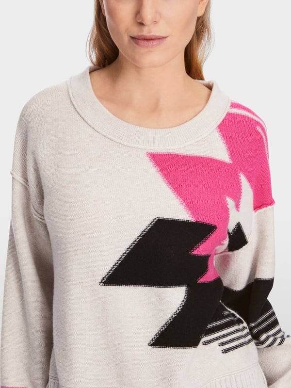 Marc Cain Sweater aus Wollmix mit Kaschmir Online Shopping