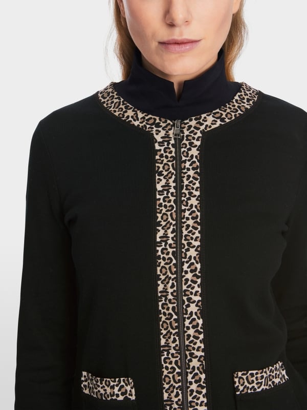 Marc Cain Zippjacke in Baumwoll-Ripp Osterangebot