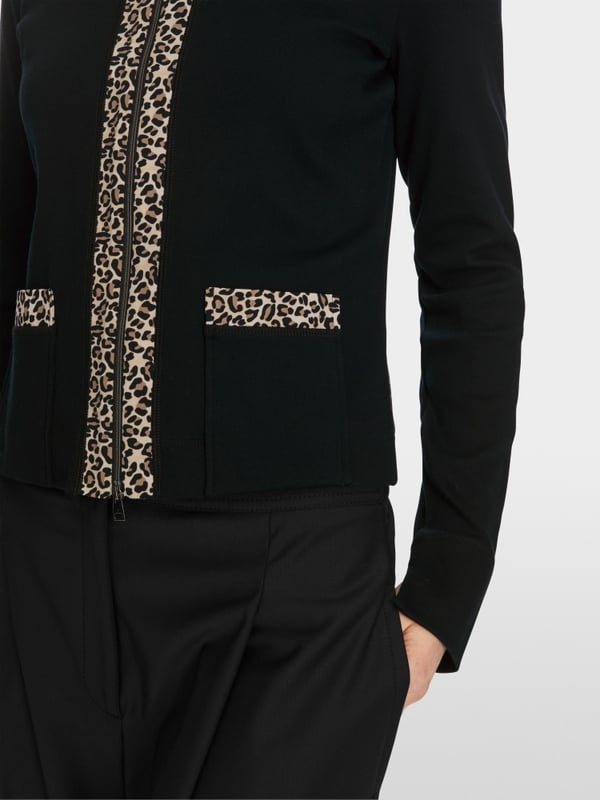 Marc Cain Zippjacke in Baumwoll-Ripp Osterangebot