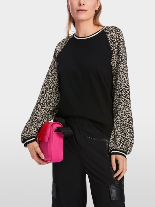 Marc Cain Raglan-Shirt in Materialmix Exklusive Angebote