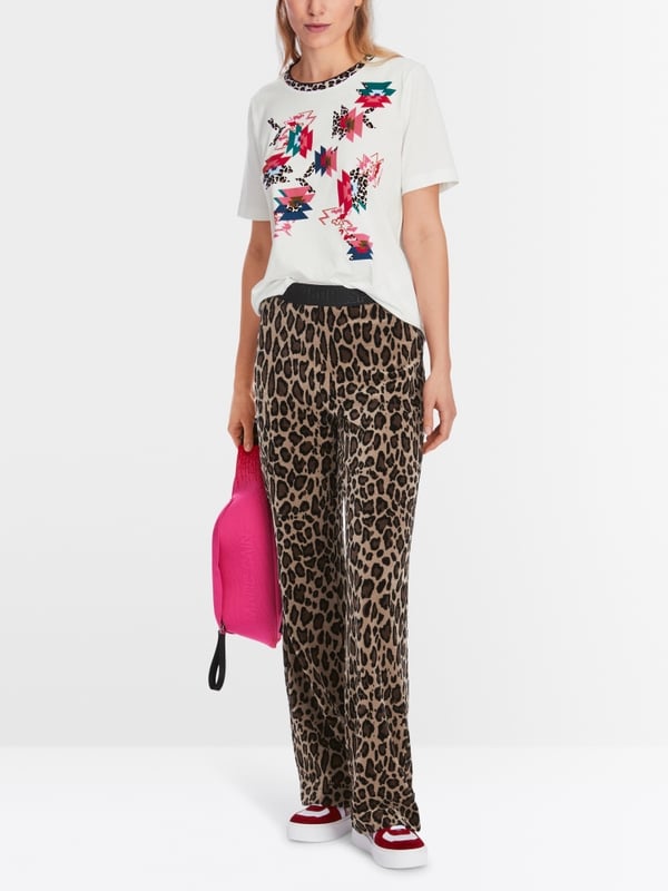 Marc Cain Baumwoll-T-Shirt "Rethink Together" Blitzangebot