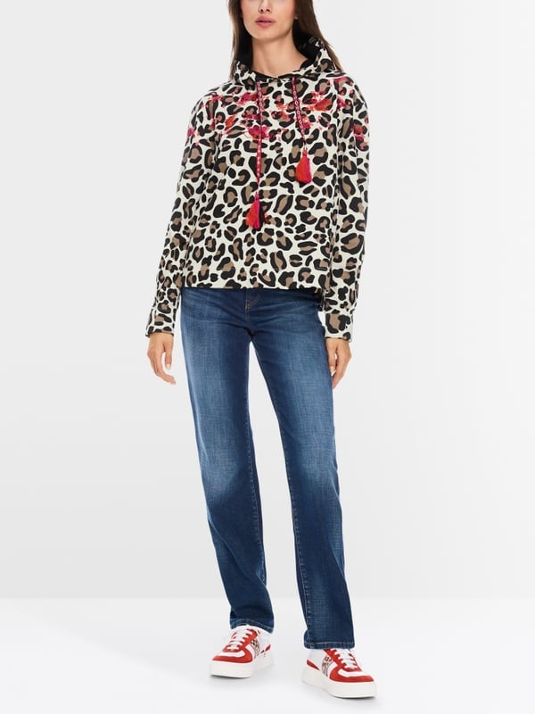 Marc Cain Kapuzen-Sweatshirt in Mustermix