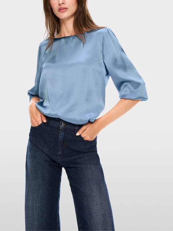 Marc Cain Lockere Seidenbluse Im Verkauf