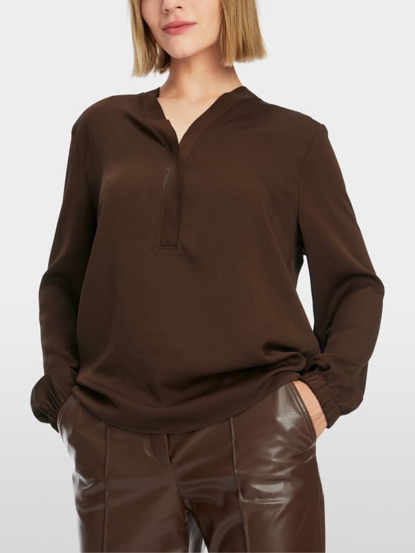 Marc Cain V-Neck-Bluse "Rethink Together" Rabatte dieses Monats