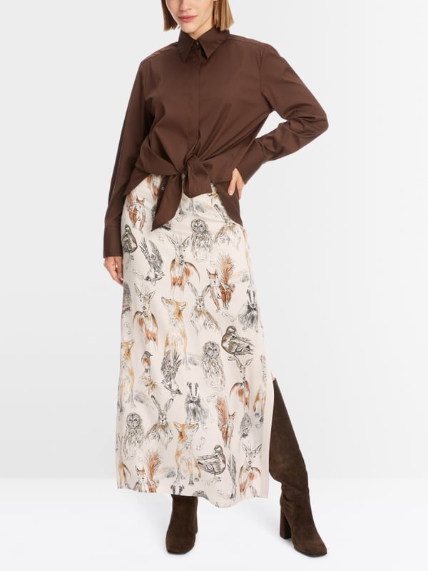 Marc Cain Hemdbluse im Baumwollstretch 2025